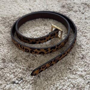 Leopard Slim Women's Belt